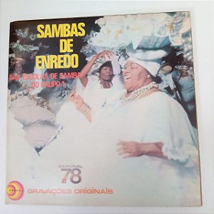Disco de Vinil Sambas de Enredo das Escolas de Samba do Grupo 1 Carnaval de 1978 Interprete Ecolas de Samba do Grupo 1 (1978) [usado]