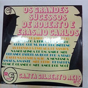 Disco de Vinil os Grandes Sucessos de Roberto Carlos Canta Gilberto Reis Interprete Gilbreto Reis (1975) [usado]