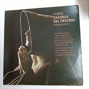 Disco de Vinil Verdi ;la Forza Del Destino Interprete Royal Phiçlarmonic Orchesta [usado]