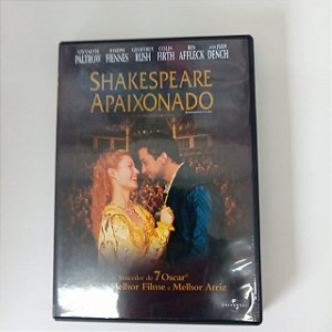 Dvd Shakespeare Apaixonado Editora John Madden [usado]