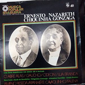Disco de Vinil História da Música Popular Brasileira - Ernesto Nazareth e Chiquinha Gonzaga Interprete Ernesto Nazareth e Chuiquinha Gonzaga (1971) [usado]