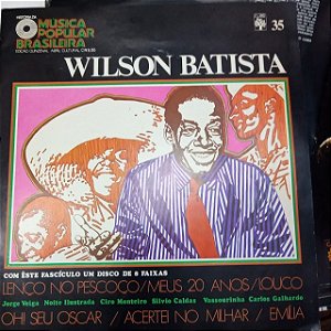 Disco de Vinil História da Músic a Popular Brasileira - Wildon Batista Interprete Wilson Batista (1971) [usado]