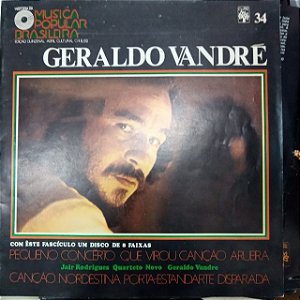 Disco de Vinil História da Musica Polular Brasileira - Geraldo Vandré Interprete Geraldo Vandré (1971) [usado]