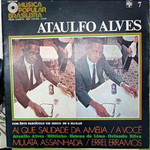 Disco de Vinil História da Musica Brasileira - Ataulfo Laves Interprete Ataulfo Alves (1970) [usado]