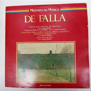 Disco de Vinil de Falla - Mestres da Música Interprete Orquestra de Radio de Luxembnurgo /regente Louis de Froment (1981) [usado]