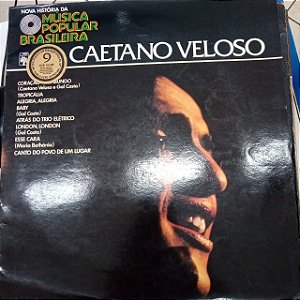 Disco de Vinil Nova História da Música Popular Brasileira Interprete Caetano Veloso (1977) [usado]