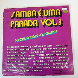Disco de Vinil Samba é Uma Parada Vol.3 Interprete Varios Artistas (1972) [usado]