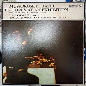 Disco de Vinil Mussorgski/ravel /pictures At An Exhibition Interprete Tokio Metrpolitan Symphony Orchestra /louis Frem Aux. Conduction [usado]