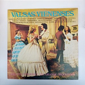 Disco de Vinil Valsas Vienenses Interprete Ricardo Strauss e sua Grande Orquestra (1983) [usado]