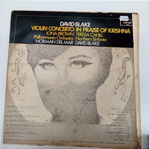 Disco de Vinil David Blake - Violin Concerto /iona Brow Interprete Philharmonia Orchestra (1981) [usado]