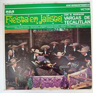 Disco de Vinil Fiesta En Jalisco Interprete Vargas de Tecalitlan [usado]