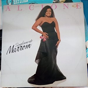 Disco de Vinil Alcione - Simplesmente Marrom Interprete Alcione (1989) [usado]
