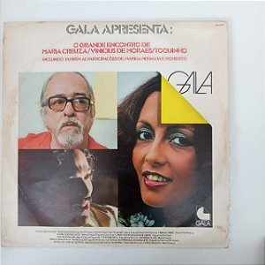 Disco de Vinil o Grande Encontro de Mria Creuza , Vinicius de Moraes /toquinho Interprete Maria Creuza , Vinicius de Moraes e Toquinho (1979) [usado]