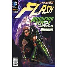 Gibi Flash Nº 02 - Novos 52 Autor Arqueiro Verde Marcado para Morrer (2012) [usado]