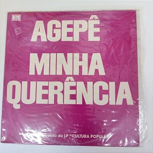 Disco de Vinil Agepê - Minha Querência Interprete Agepê (1990) [usado]
