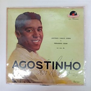 Disco de Vinil Antonio Carlos Jobim e Fernando Cesar na Voz de Agostiho dos Santos Interprete Agostinho dos Santos [usado]