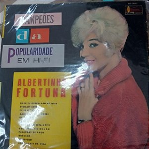 Disco de Vinil Albertinho Fortuna com Orquestra e Coro Interprete Albertinho Fortuna [usado]