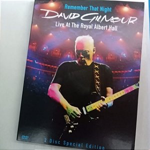Dvd David Gilmour - Live At Royal Albert Hall Editora David Mallet [usado]