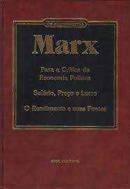 Livro os Economistas - Marx; para a Crítica da Economia Política Autor Marx, Karl (1982) [usado]