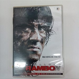 Dvd Rambo Iv - Ele Está de Volta ! Editora Sylvester Stallone [usado]