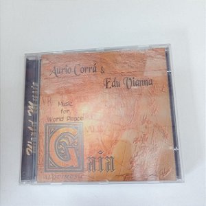 Cd Aurio Corrá e Edu Vianna - Music For World Peace Interprete Aurio Corrá e Edu Vianna (1997) [usado]