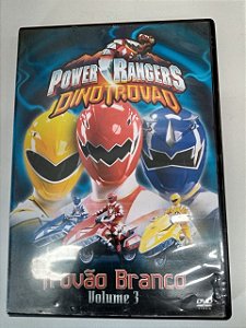 Dvd Power Rangers - Dinotrovad / Trovão Branco Vol.3 Editora Andrew Merfield [usado]