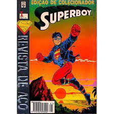Gibi Superboy 1ª Série Nº 01 - Formatinho Autor Edição de Colecionador- Revista de Aço (1994) [usado]