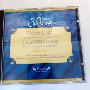 Cd Franz Liszt Concerto para Piano e Orqiestra /johannes Brahms Interprete Philharmonia Slavonica/orquestyra Sinfonica da Radio de Lujubjana (1994) [usado]