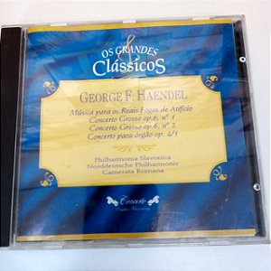 Cd Geporge F. Henedel - Musica Ppara Reais Fogos de Artificio Interprete Norddeustsche Philharmonic / Camerata Romana (1995) [usado]