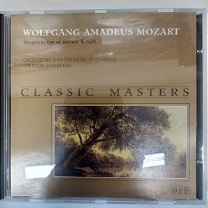 Cd Classic Masters - Wolfgang Amadeus Mozart Requiem em Ré Menor K 626 Interprete Orquestra Sinfonica de Budapeste [usado]