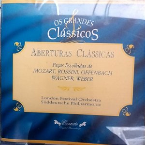 Cd Aberturas Clássicas - Mozart, Rossini , Offenbach,wagner ,weber Interprete London Festival Orchestra - Suddeutesche Philharmonic (1995) [usado]