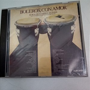 Cd Boleros, Con Amor - Boleros Inesquecíveis Interprete Santo Morales Orquestra e Vocal [usado]