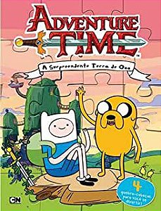 Livro Adventure Time- a Surpreendente Terra de Ooo - 4 Quebra-cabeças para Você Se Divertir! Autor Desconhecido (2015) [seminovo]