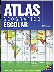 Livro Atlas Geográfico Escolar- Mapas Atualizados Autor Desconhecido (2017) [seminovo]