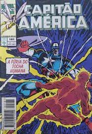 Gibi Capitão América Nº181 Autor a Fúria do Tocha Humana (1994) [usado]