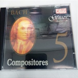 Cd Bach Vol. 5- Cloeção Caras Caras /genios da Musica 2 Interprete Bach [usado]