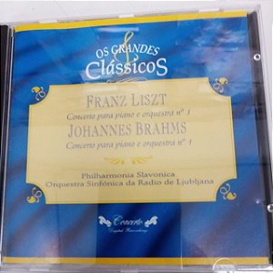 Cd Franz Liszt / Johannes Brahms - os Grandes Clássicos Interprete Philharmonia Slavonica /sinfonica Ljubljna (1995) [usado]