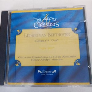 Cd Ludwig Van Beethoven - os Grandes Clássicos Interprete Orquestra Filarmonica do Sul de Alemanha (1995) [usado]