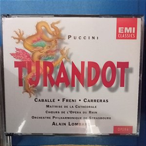 Cd Puccini - Turandot -box com 02 Cds Interprete Caballé , Freni e Carreras (1994) [usado]