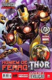 Gibi Homem de Ferro & Thor Nº 01 - Nova Marvel Autor o Futuro Começa Agora! (2013) [usado]