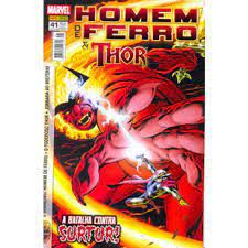Gibi Homem de Ferro e Thor Nº 41 Autor a Batalha contra Surtur (2013) [usado]