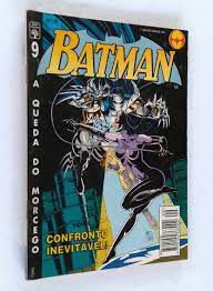Gibi Batman Nº 9 a Queda do Morcego- Formatinho Autor Confronto Inevitável! (1995) [usado]