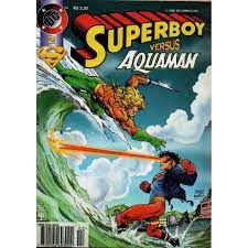 Gibi Superboy 2ª Série Nº 02 - Formatinho Autor Superboy Versus Aquaman (1996) [usado]