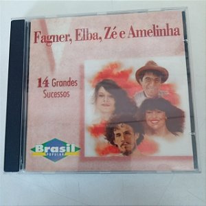 Cd Fagner , Elba e Zé e Amelinha - 14 Grandes Sucessos Interprete Fagner , Elba , Zé e Amelinha [usado]