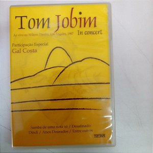 Dvd Tom Jobim ao Vivo no Wiltern Theatre , Los Angeles ,1987 Editora Top Tape [usado]