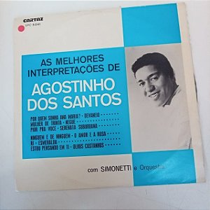 Disco de Vinil as Melhores Interpretações de Agostinho dos Santos Interprete Agostinho dos Santos [usado]
