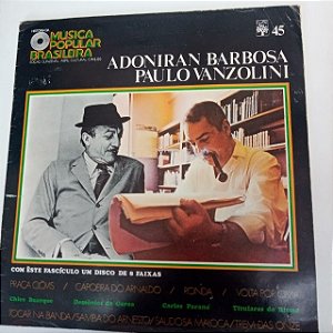 Disco de Vinil Historia da Musica Popular Brasileira - Adoniran Barbosa /palulo Vanzolini Interprete Adoniran Barbosa e Paulo Vanzolini [usado]
