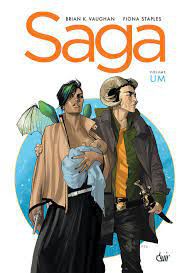 Gibi Saga - Volume 1 Autor Brian K. Vaughan e Fiona Staples (2013) [seminovo]