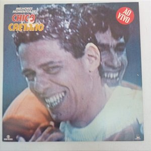 Disco de Vinil Melhores Momentos Chico e Caetano ao Vivo Interprete Chico Buarque e Caetano Veloso (1986) [usado]