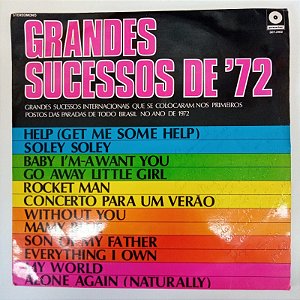 Disco de Vinil Grandes Sucessos de ´72 Interprete Varios (1972) [usado]